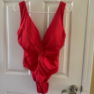 Victoria's Secret Red One-Piece Swimsuit